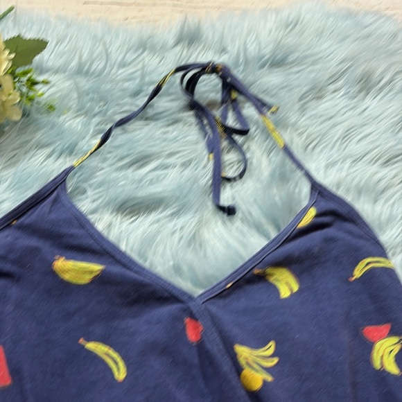 Modcloth Fruit Graphic Halter Bodysuit sz XS - Picture 3 of 9